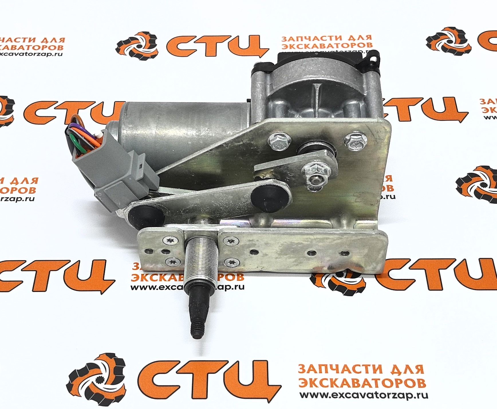 Мотор стеклоочистителя 313-3752, 1313752 (оригинал, CAT) переднего стекла экскаватора погрузчика CAT428, CAT432, CAT434