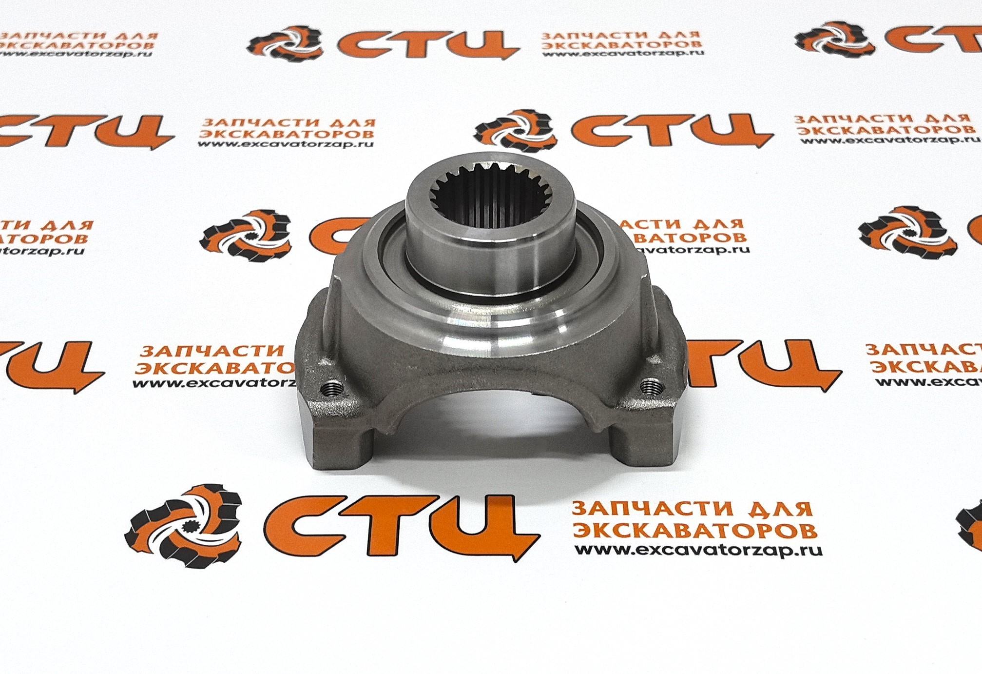 Фланец КПП 87704971 (передний) экскаватора погрузчика New Holland B95CTC, B110B, B100BLR, B100BTC, B90B, U80C, B110BTC, B95B, B95BLR, B95BTC, B110C, B95C, B95CLR