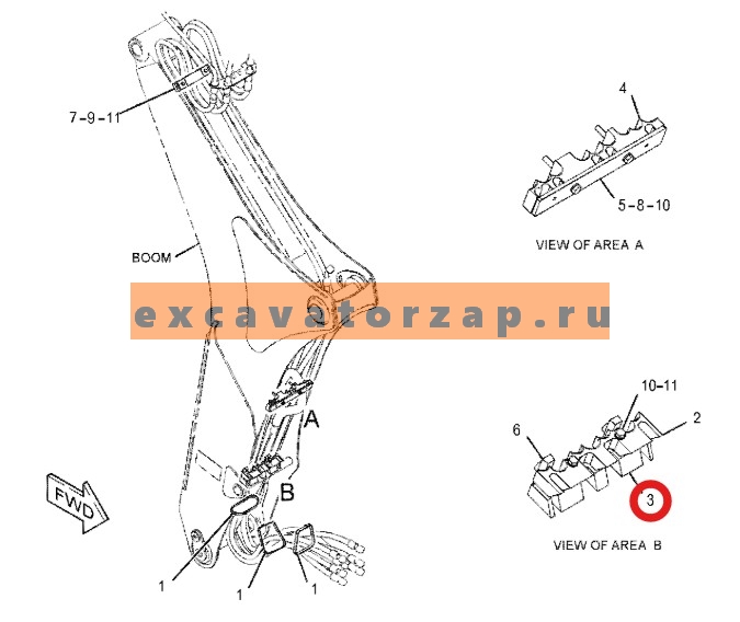 Запчасти для CAT 428/432/434/444